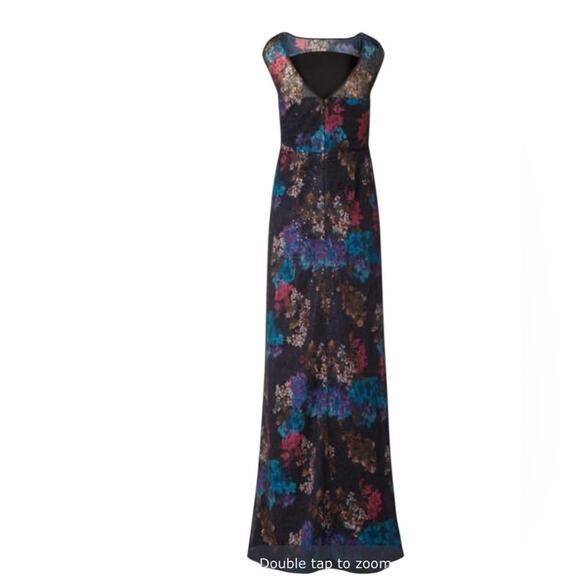 Tiffany Rose Jasmine Natalie Sequin Floral Maxi Long Dress size 4 made England - Picture 2 of 14